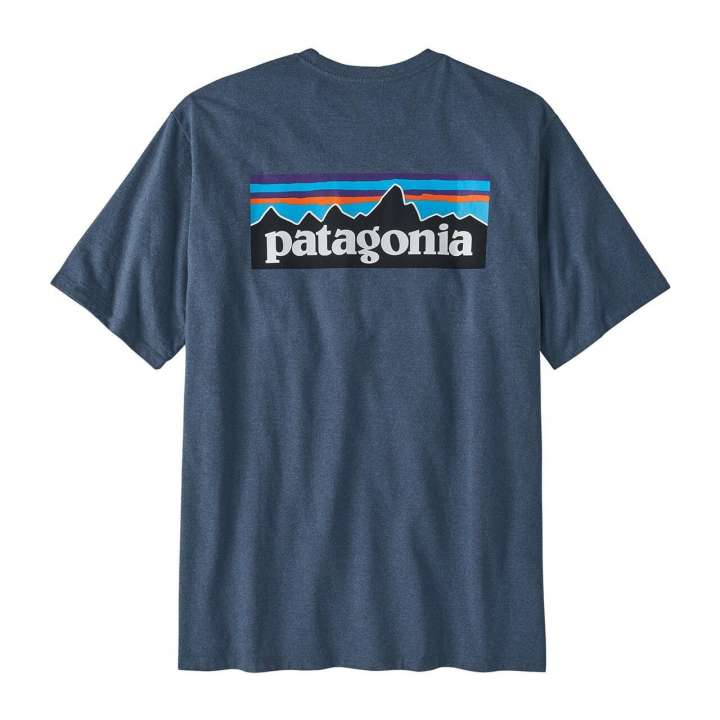 Priser på Patagonia Mens P-6 Logo Responsibili-Tee (Blå (UTILITY BLUE) Large)