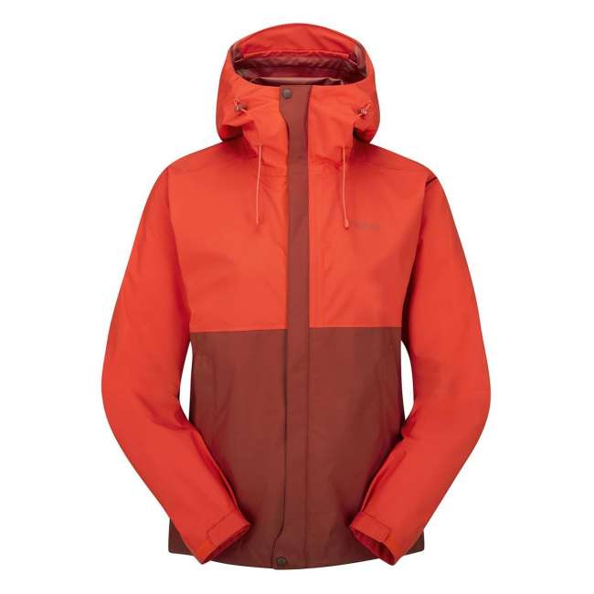 Priser på RAB Womens Downpour Eco Jacket (Rød (RED GRAPEFRUIT/TUSCAN RED) Medium)