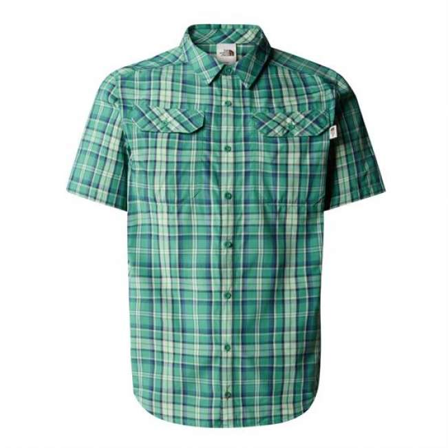Priser på The North Face Mens S/S Pine Knot Shirt, Gemstone Green Plaid