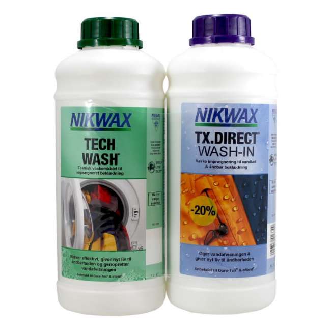 Priser på Nikwax Twin pack, Tech Wash + TX-Direct, 2x1000 ml
