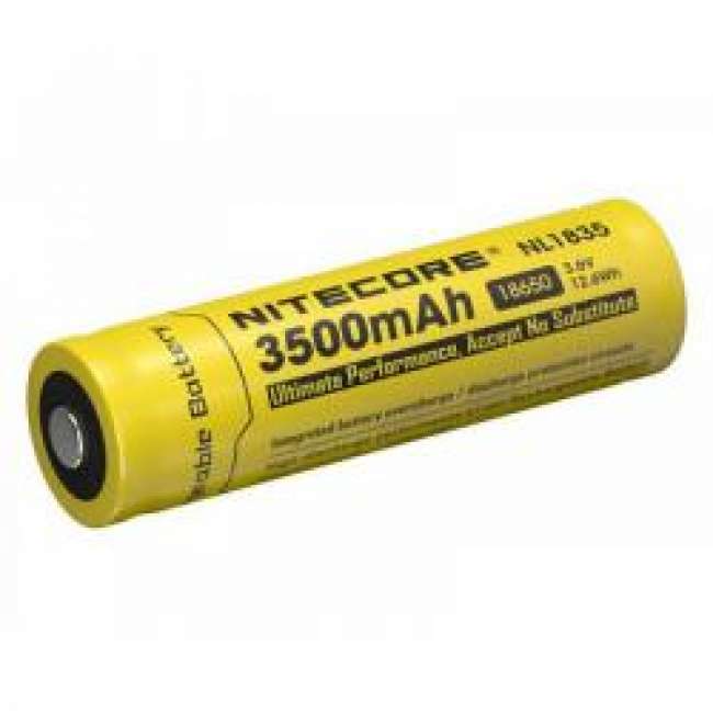 Priser på Nitecore NL1835 18650 3500 mAh (med knop) Genopladeligt Batteri - Batteri