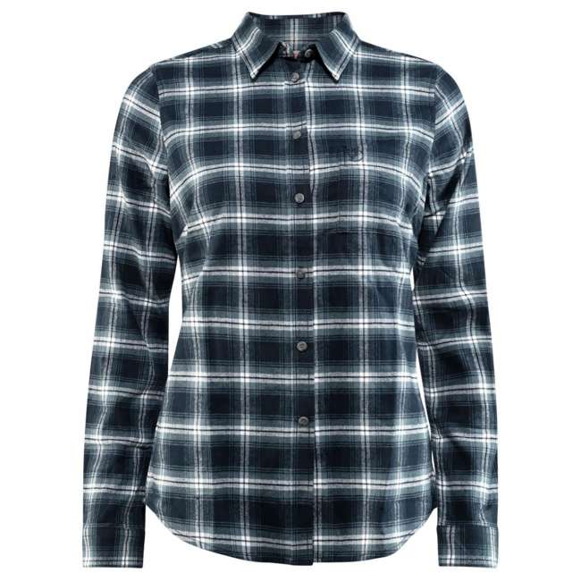 Priser på Fjällräven Womens Övik L/S Flannel Shirt (Blå (DARK NAVY/555) Medium)