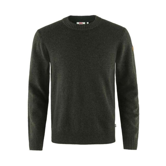 Priser på Fjällräven Mens Övik Round-neck Sweater (Grøn (DARK OLIVE/633) XX-large)