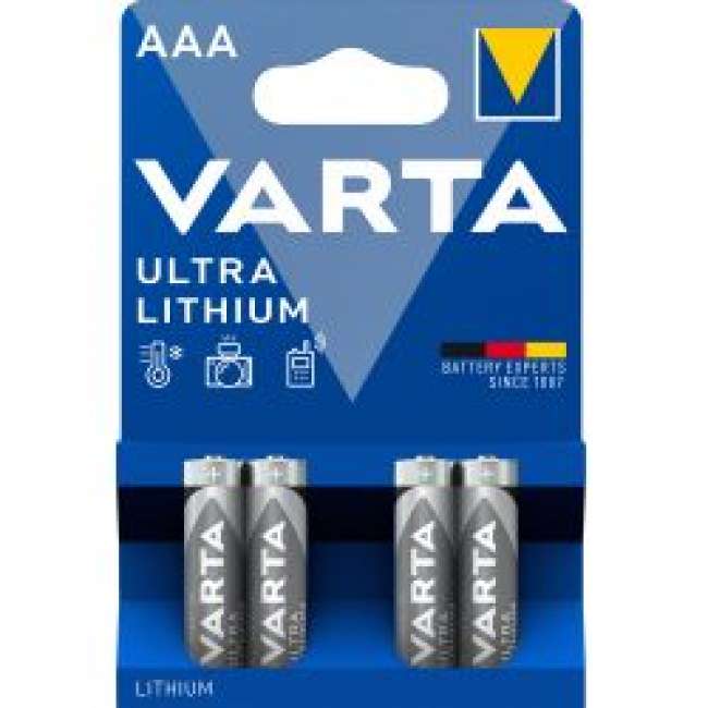 Priser på Varta Professional Lithium Aaa 4 Pack (b) - Batteri