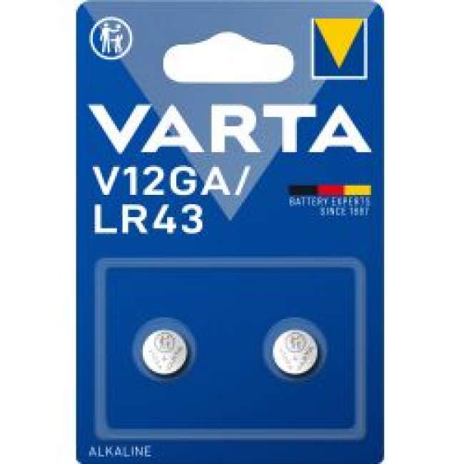 Priser på Varta V12ga/lr43 Alkaline 2 Pack - Batteri