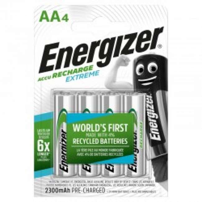 Priser på Energizer Recharge Extreme Eco AA 2300mAh 4 pack - Batteri