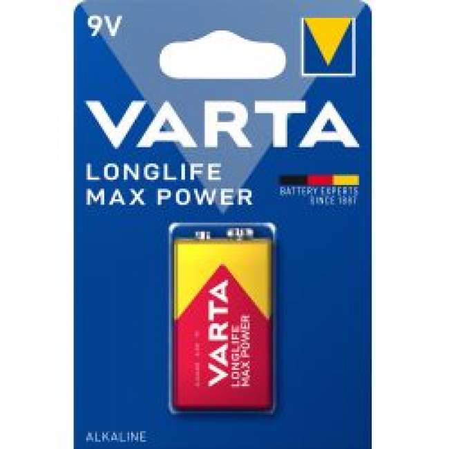 Priser på Varta Longlife Max Power 9v 1 Pack (b) - Batteri