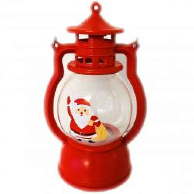 Priser på Muto Lille Rød Led Lanterne - Julemand Med Sæk (Red E) - Lanterne