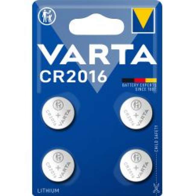 Priser på Varta Cr2016 Lithium Coin 4 Pack - Batteri