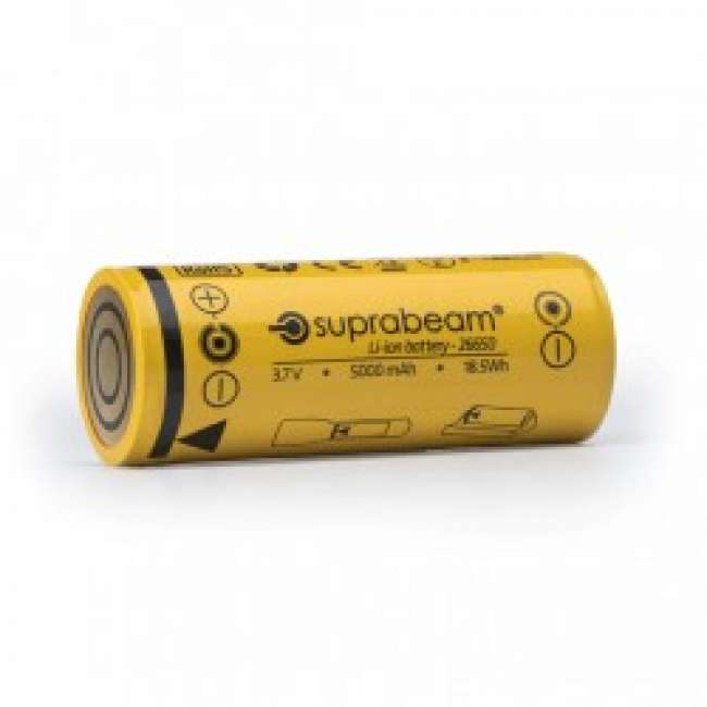 Priser på Suprabeam Li-Ion celle 26650 5000 mAh 18.50 Wh/3.7 V til Q7xr, Q7xrs - Batteri
