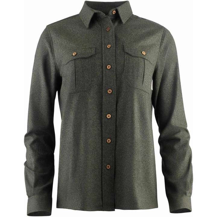 Priser på Aclima Womens LeisureWool Reborn Shirt (Grøn (GREEN GRANITE) Medium)