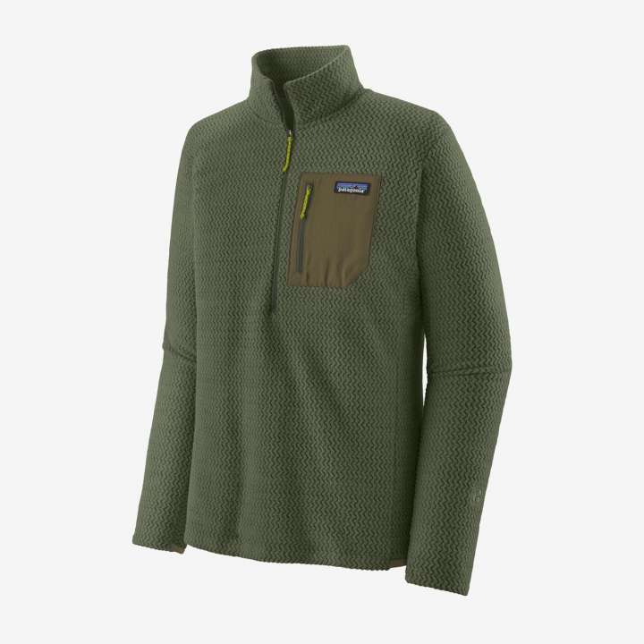 Priser på Patagonia Mens R1 Air Zip Neck (Grøn (TORREY PINE GREEN) Medium)