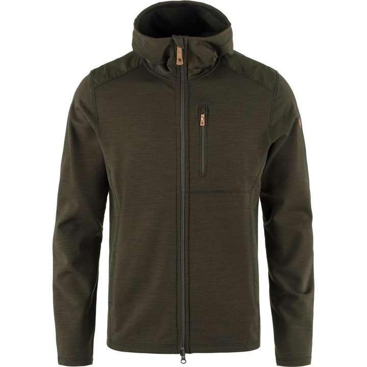 Priser på Fjällräven Mens Keb Fleece Hoodie (Grøn (DEEP FOREST/662) Small)