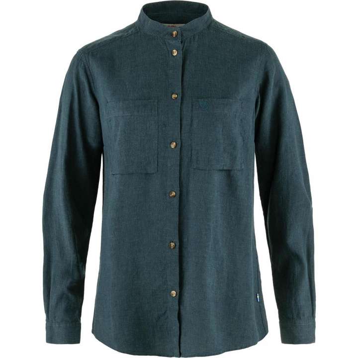 Priser på Fjällräven Womens Övik Hemp Shirt L/S (Blå (MOUNTAIN BLUE/570) Small)