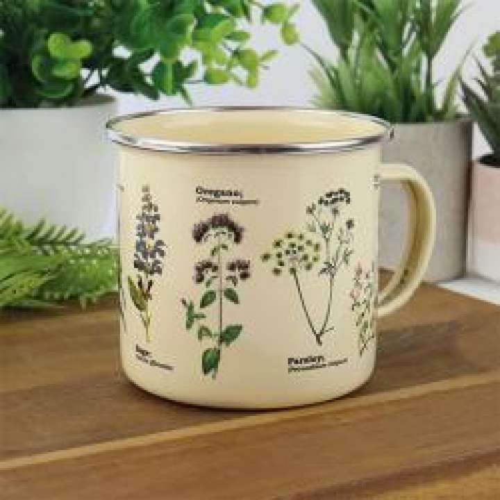 Priser på Gift Republic Emaljekrus 500 ml - Herbs