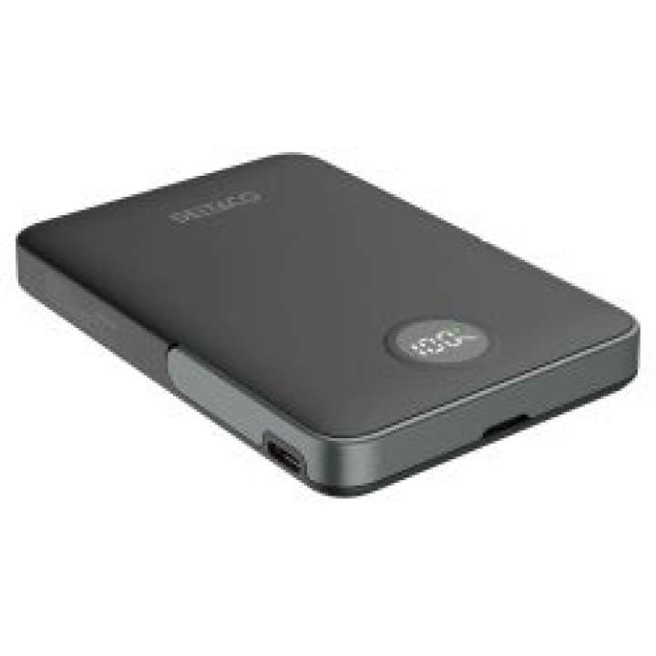 Priser på Deltaco Power Bank 5000 Mah, Stand, Wireless, Pd 20 W, Magnet, Black