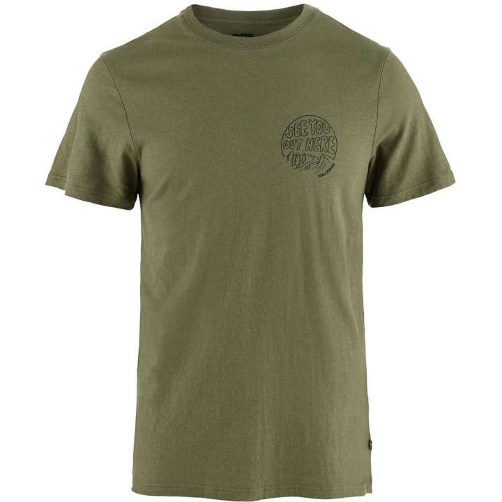 Priser på Fjällräven Mens Hemp Blend Out Here T-shirt (Grøn (GREEN/620) XX-large)