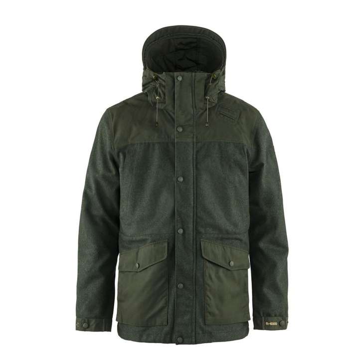 Priser på Fjällräven Mens Värmland Wool Jacket (Grøn (DEEP FOREST/662) Large)