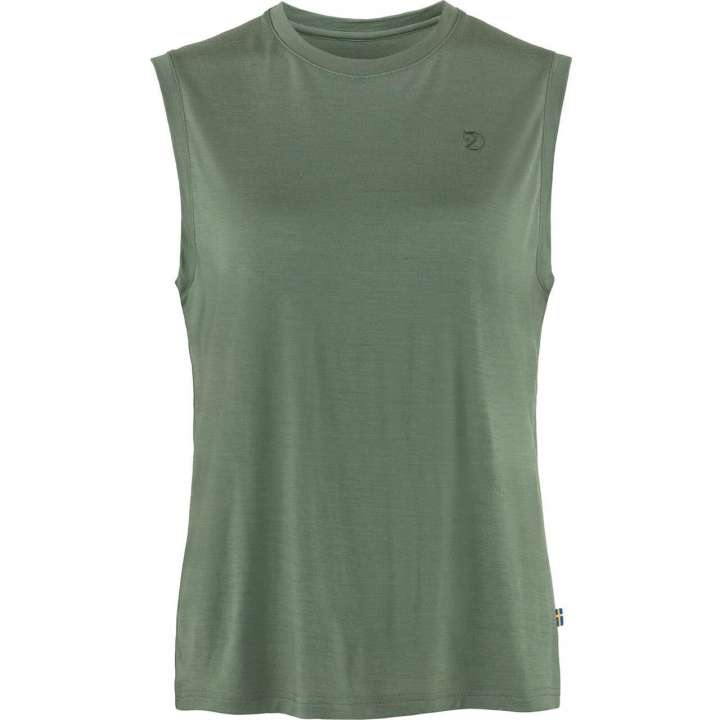 Priser på Fjällräven Womens Abisko Wool Tank Top (Grøn (PATINA GREEN/614) Medium)