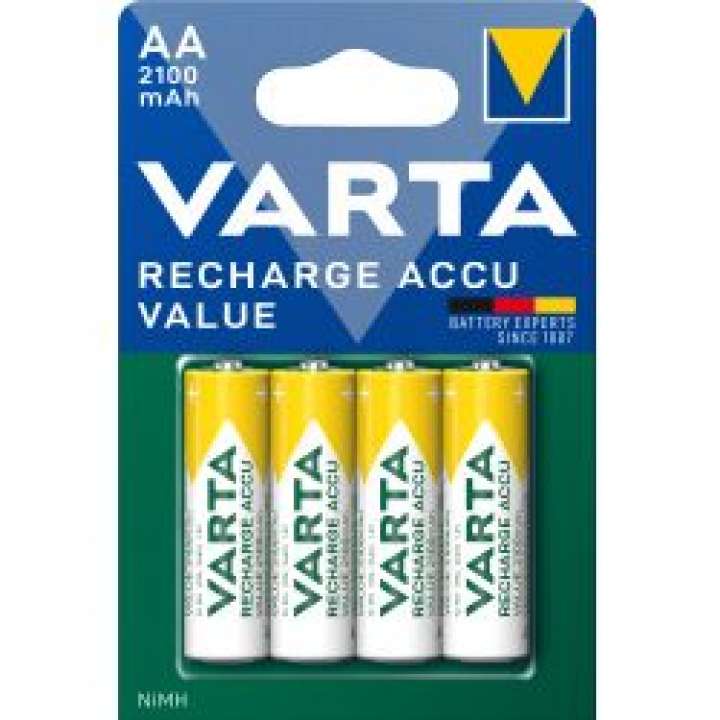 Priser på Varta Recharge Charge Accu Value Aa 2100mah 4 Pack - Batteri
