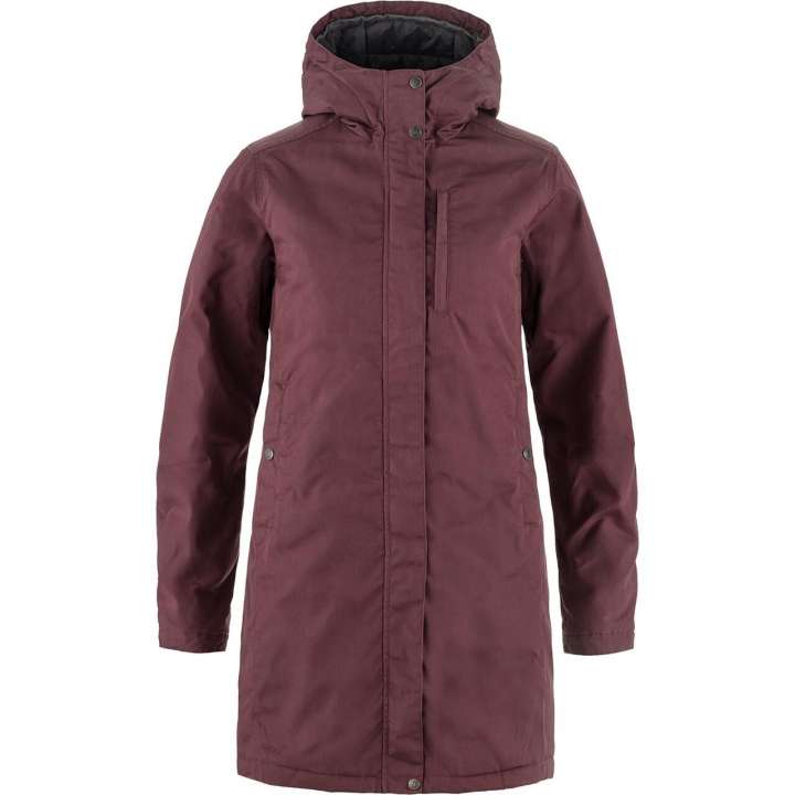 Priser på Fjällräven Womens Kiruna Padded Parka (Rød (PORT/357) X-small)