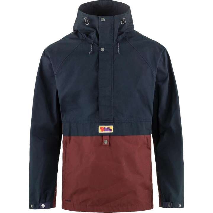 Priser på Fjällräven Mens Vardag Anorak (Blå (DARK NAVY-MAROON/555-352) XX-large)