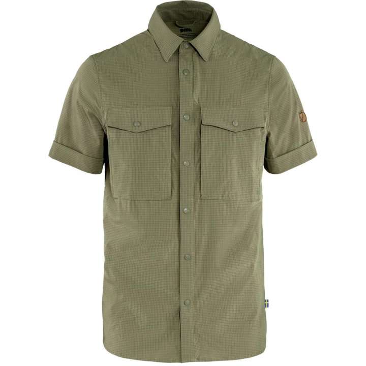 Priser på Fjällräven Mens Abisko Trekking Shirt S/S (Beige (LIGHT OLIVE/622) Medium)