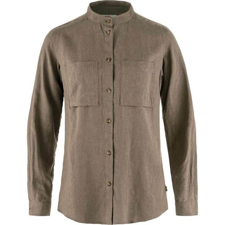 Priser på Fjällräven Womens Övik Hemp Shirt L/S (Brun (SUEDE BROWN/244) Large)