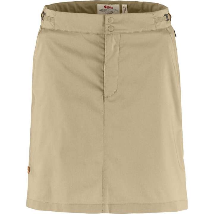 Priser på Fjällräven Womens Abisko Hike Skort (Hvid (FOSSIL/118) 36)