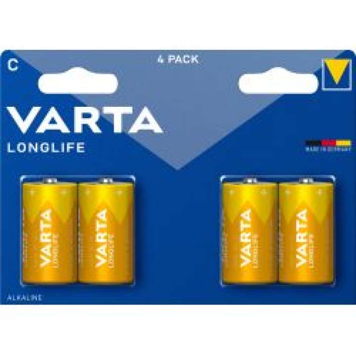 Priser på Varta Longlife C 4 Pack - Batteri