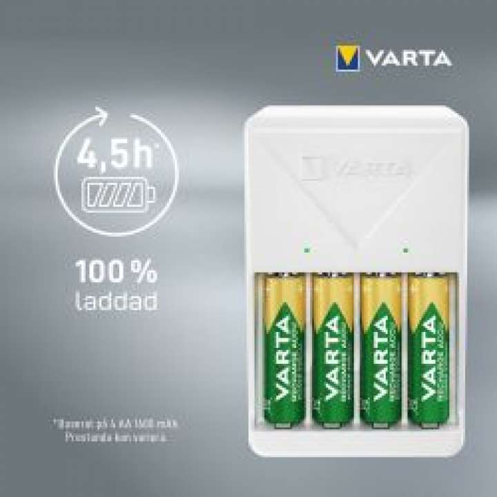 Priser på Varta Plug Charger, Includes 4x Aa 2100 Mah
