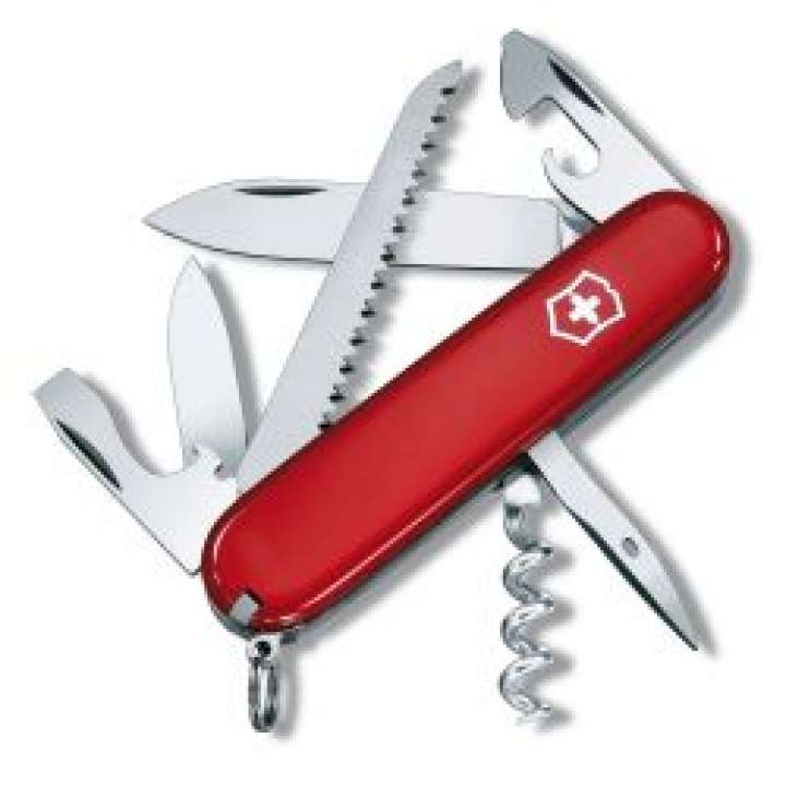 Priser på Victorinox Swiss Army Knife Camper, Red - Multitool