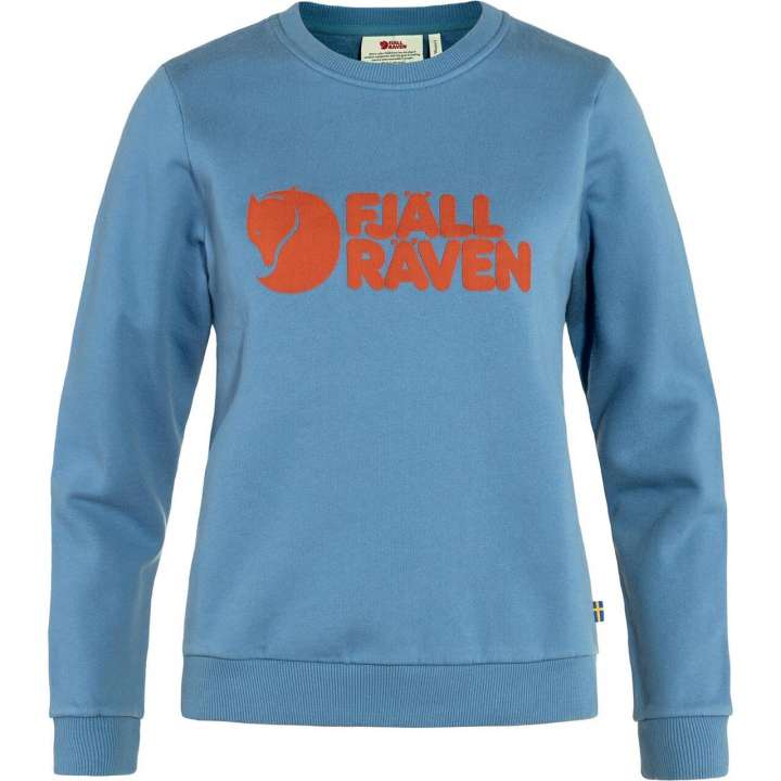 Priser på Fjällräven Womens Fjällräven Logo Sweater (Blå (DAWN BLUE-TERRAC BRWN/543-243) Small)