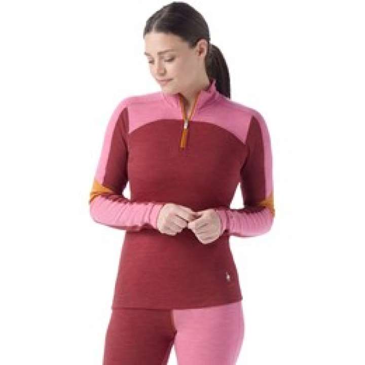 Priser på SmartWool Thermal Merino Base Layer Colorblock 1/4 Zip Dame