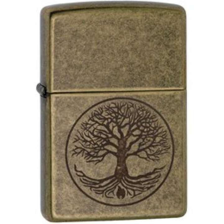 Priser på Zippo Tree of Life Antique Brass Lighter
