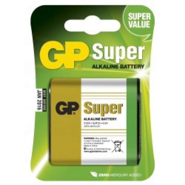 Priser på Gp Super Alkaline 4,5V 312A/3LR12 Batteri - 1 stk.
