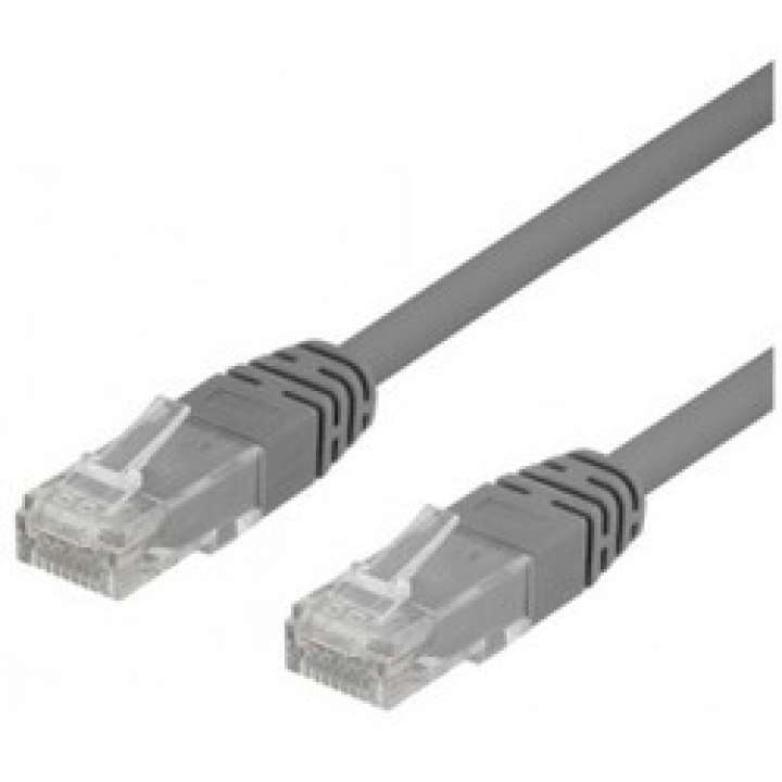 Priser på Deltaco U/utp Cat6 Patchkabel Lszh 0,3m Grey - Ledning