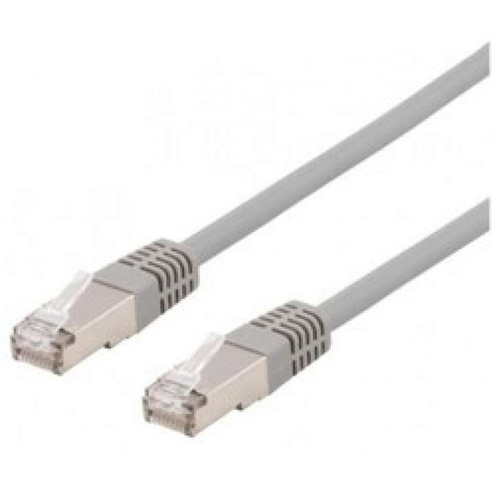 Priser på Deltaco S/ftp Cat6 Patchkabel Lszh 1m Grey - Ledning