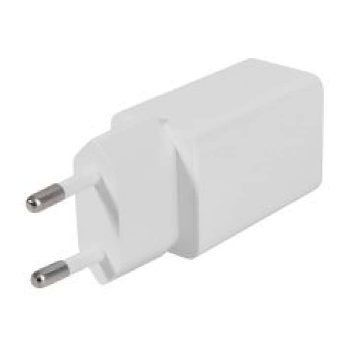 Priser på Deltaco Usb-vægoplader, 2x Usb-a, 2,4 A, I Alt 12 W, Hvid