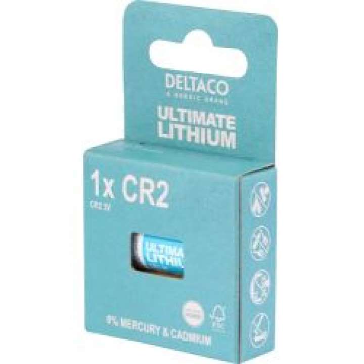 Priser på Deltaco Ultimate Lithium Battery, 3v, Cr2, 1-pack - Batteri