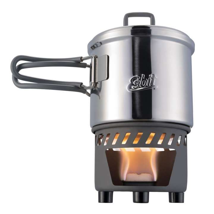 Priser på Esbit Cookset For Solid Fuel, 585 Ml (Grå (STAINLESS STEEL))