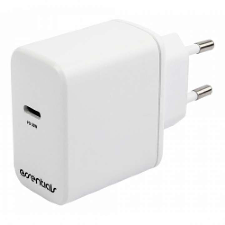Priser på Essentials Wall Charger Pd 30w, Usb-c, White - Oplader