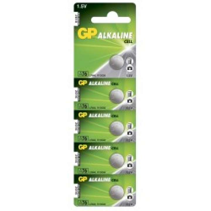 Priser på GP Alkaline 1,5V A76 LR44 V13GA Knapcelle Batteri - 5 stk.