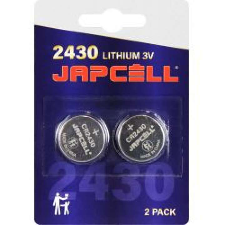 Priser på JAPCELL Lithium CR2430 Batteries - 2 pcs. pack - Batteri